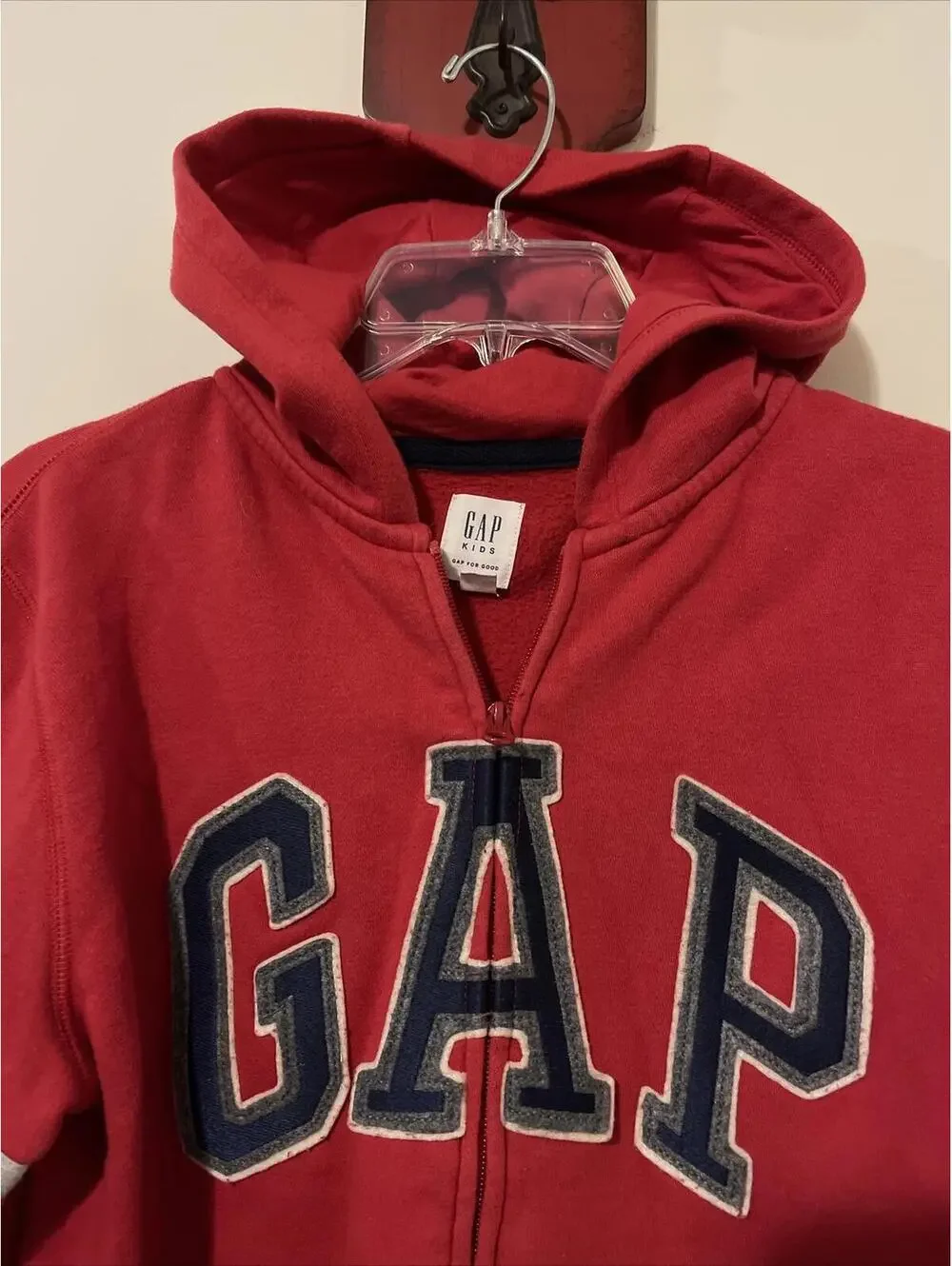 Gap Boys XXL Full Zip Red Jacket With Hood! A3948